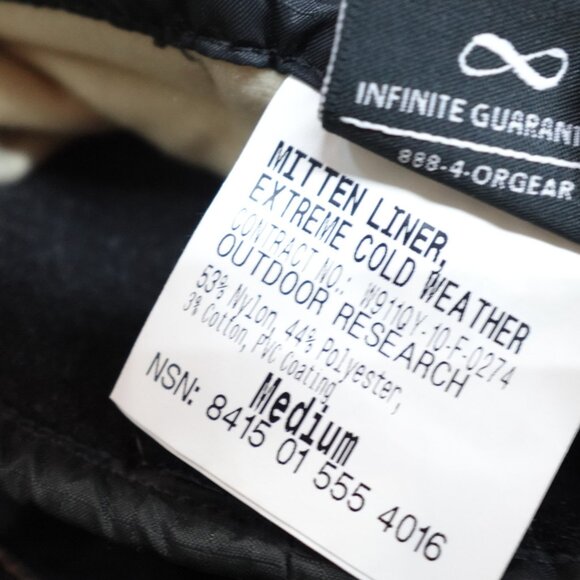 Outdoor Research Mitts Medium Beige Firebrand Gore-tex Lined Extreme Cold Weathe - Picture 7 of 8